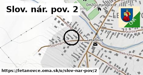 Slov. nár. pov. 2, Letanovce