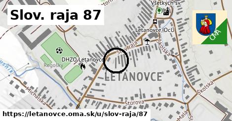 Slov. raja 87, Letanovce