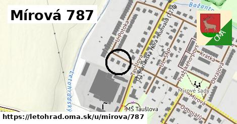 Mírová 787, Letohrad