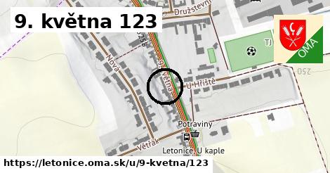 9. května 123, Letonice