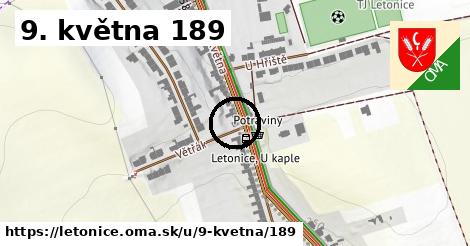 9. května 189, Letonice