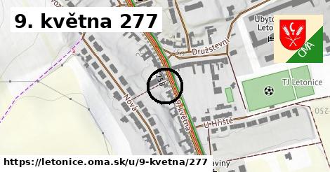 9. května 277, Letonice