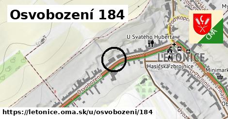 Osvobození 184, Letonice