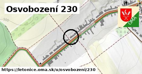 Osvobození 230, Letonice