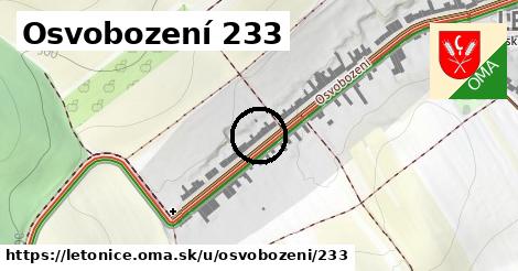 Osvobození 233, Letonice