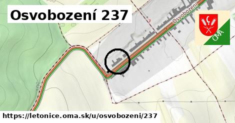 Osvobození 237, Letonice