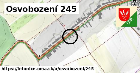 Osvobození 245, Letonice