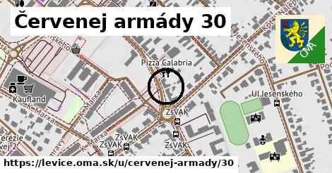 Červenej armády 30, Levice