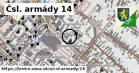 Čsl. armády 14, Levice