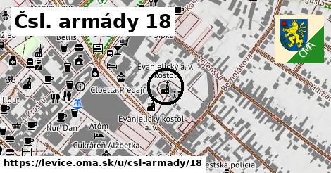 Čsl. armády 18, Levice