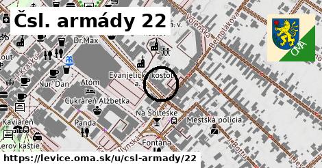 Čsl. armády 22, Levice