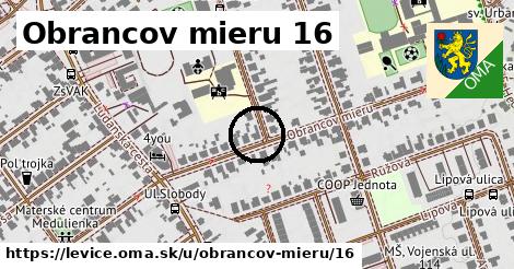 Obrancov mieru 16, Levice