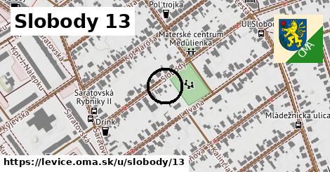 Slobody 13, Levice