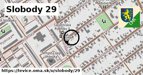 Slobody 29, Levice