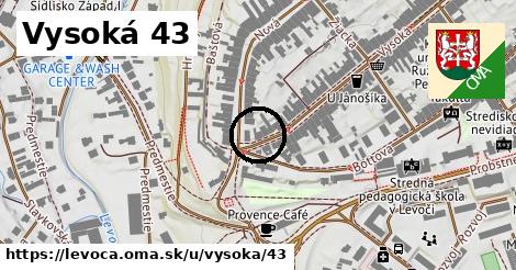 Vysoká 43, Levoča