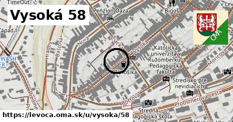 Vysoká 58, Levoča