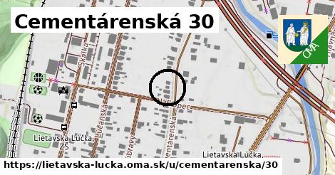 Cementárenská 30, Lietavská Lúčka