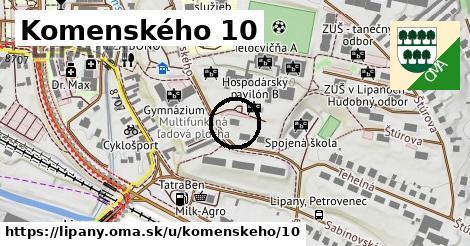 Komenského 10, Lipany