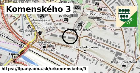 Komenského 3, Lipany