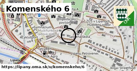 Komenského 6, Lipany