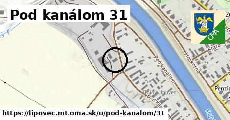 Pod kanálom 31, Lipovec, okres MT