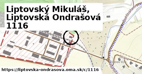 Liptovský Mikuláš, Liptovská Ondrašová <span class="supisne">1116</span>