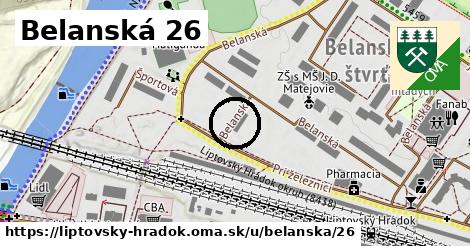 Belanská 26, Liptovský Hrádok