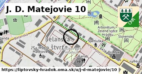 J. D. Matejovie 10, Liptovský Hrádok