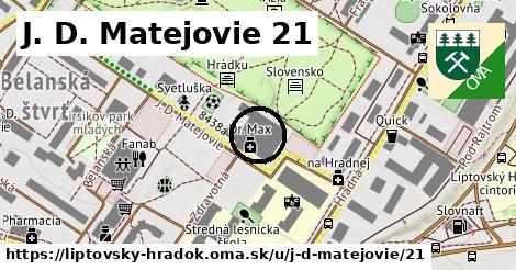 J. D. Matejovie 21, Liptovský Hrádok