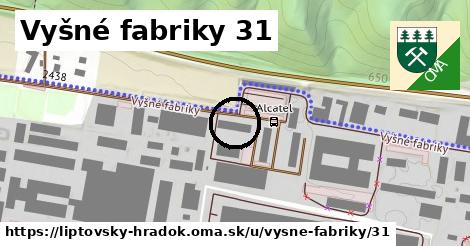 Vyšné fabriky 31, Liptovský Hrádok