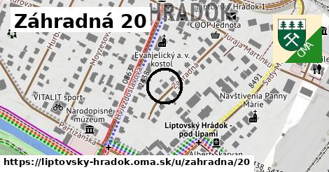 Záhradná 20, Liptovský Hrádok