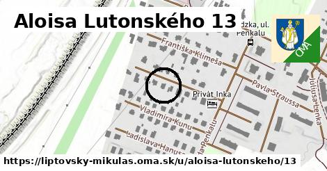 Aloisa Lutonského 13, Liptovský Mikuláš