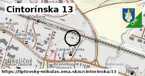 Cintorínska 13, Liptovský Mikuláš