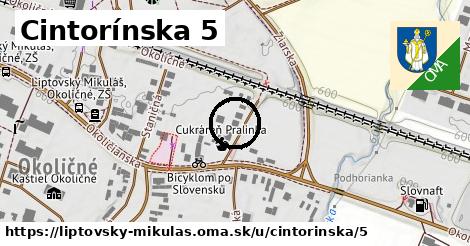 Cintorínska 5, Liptovský Mikuláš