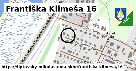 Františka Klimeša 16, Liptovský Mikuláš