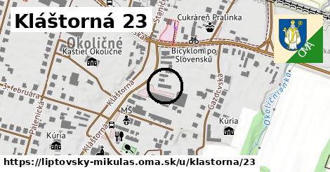 Kláštorná 23, Liptovský Mikuláš