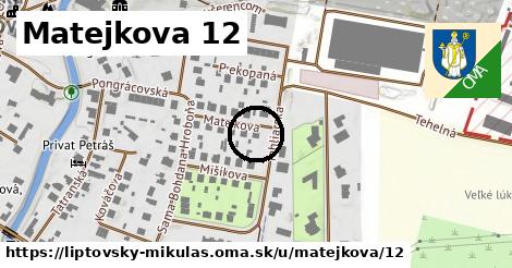 Matejkova 12, Liptovský Mikuláš