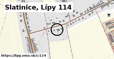 Slatinice, Lípy <span class="supisne">114</span>