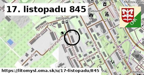 17. listopadu 845, Litomyšl