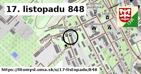 17. listopadu 848, Litomyšl