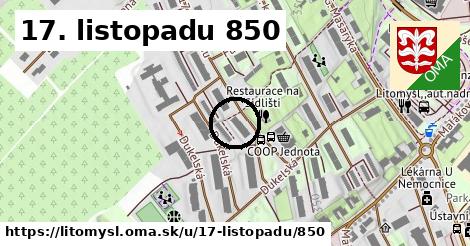 17. listopadu 850, Litomyšl