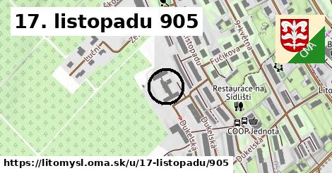 17. listopadu 905, Litomyšl