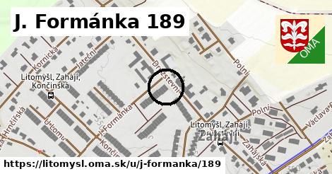 J. Formánka 189, Litomyšl