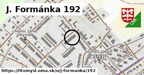 J. Formánka 192, Litomyšl