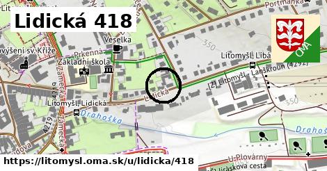 Lidická 418, Litomyšl