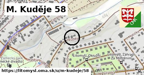 M. Kuděje 58, Litomyšl