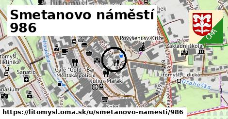 Smetanovo náměstí 986, Litomyšl