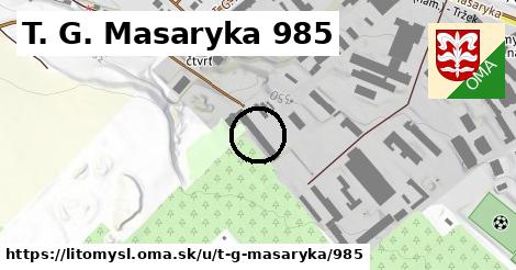 T. G. Masaryka 985, Litomyšl