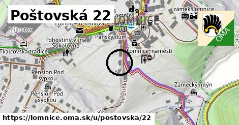 Poštovská 22, Lomnice