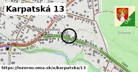 Karpatská 13, Lozorno